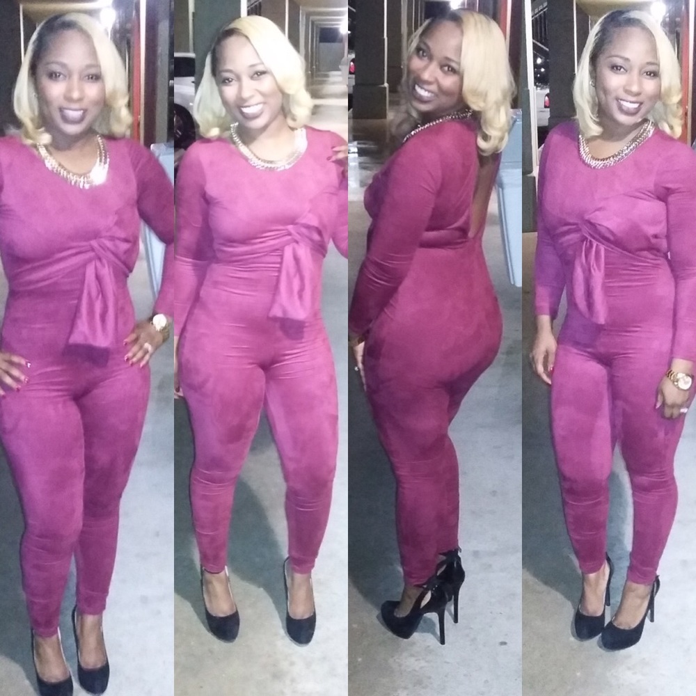 Stretch Plum Bodysuit